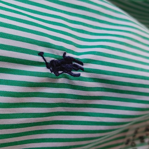 💚NWT Boys Ralph Lauren Striped Button Down Shirt - Picture 3 of 11